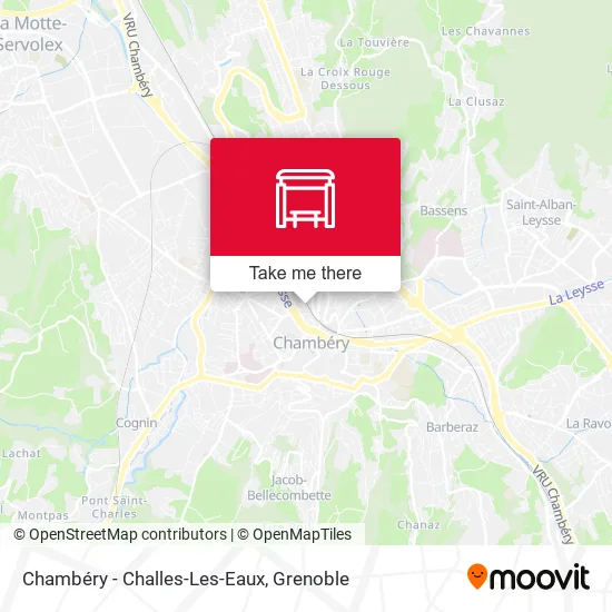 Chambéry - Challes-Les-Eaux map