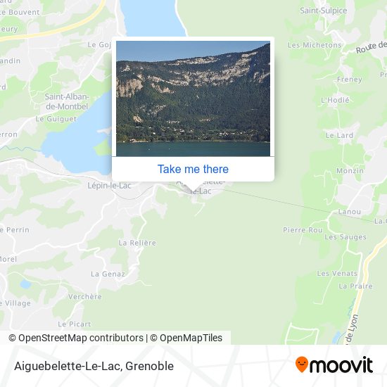 Aiguebelette-Le-Lac map