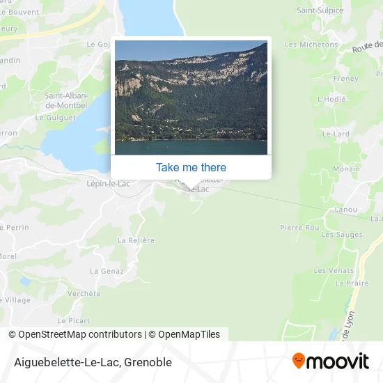 Aiguebelette-Le-Lac map