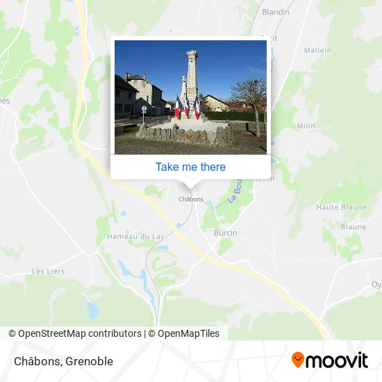 Châbons map