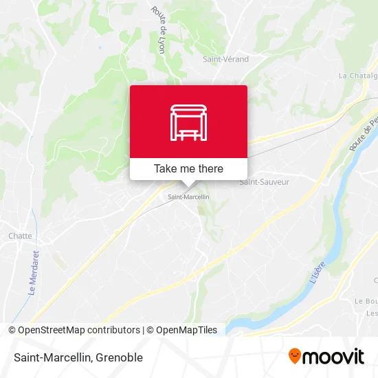 Saint-Marcellin map