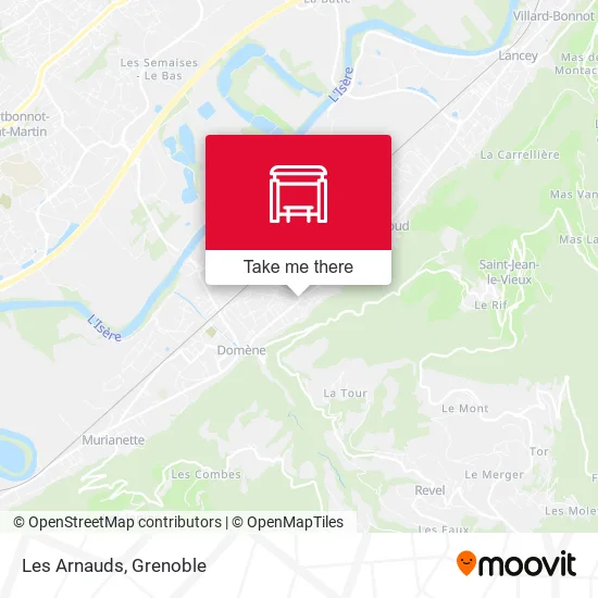 Les Arnauds map