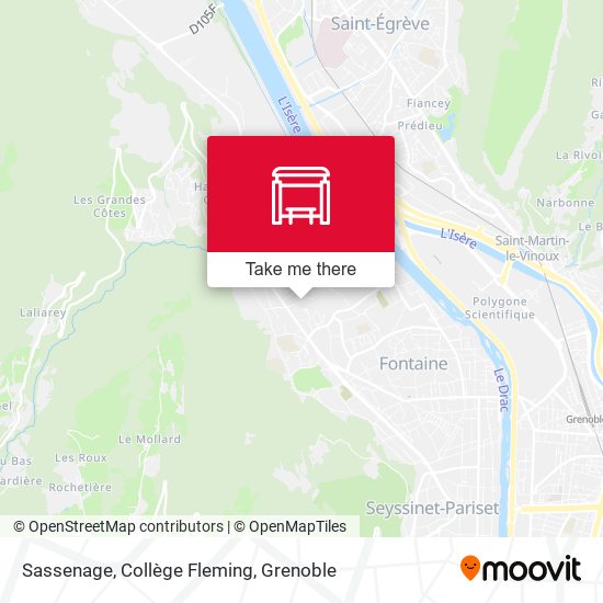Sassenage, Collège Fleming map