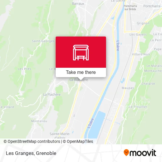 Les Granges map