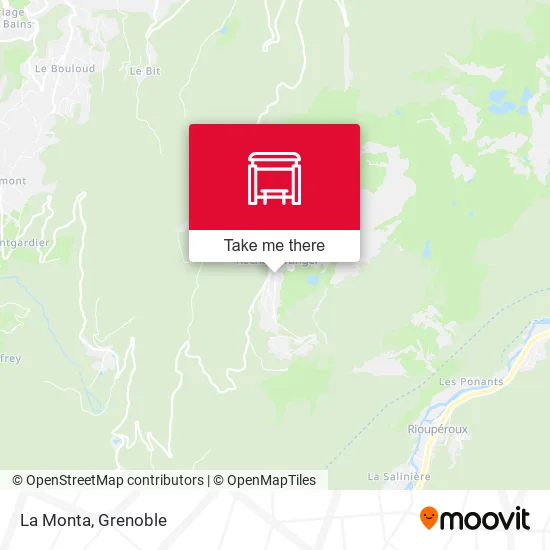 La Monta map