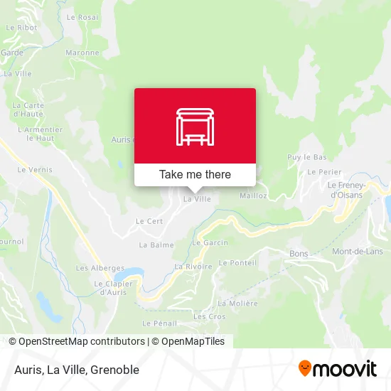 Auris, La Ville map