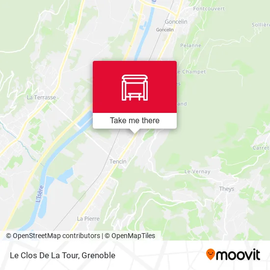 Le Clos De La Tour map