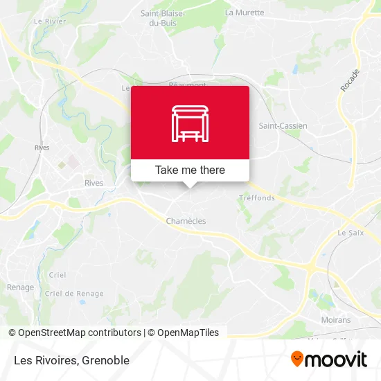 Les Rivoires map