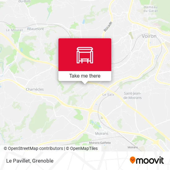 Le Pavillet map