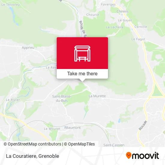 La Couratiere map