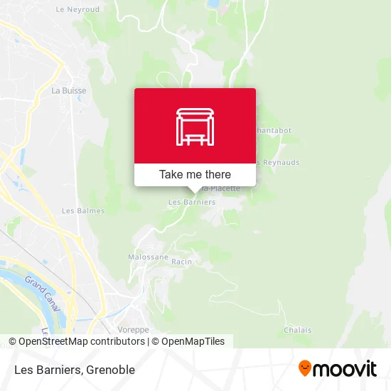 Les Barniers map