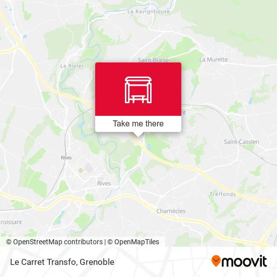 Le Carret Transfo map