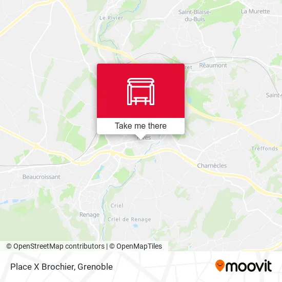 Place X Brochier map