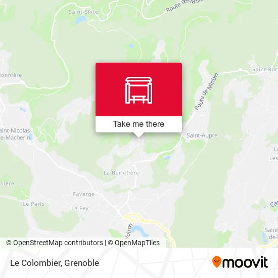 Le Colombier map