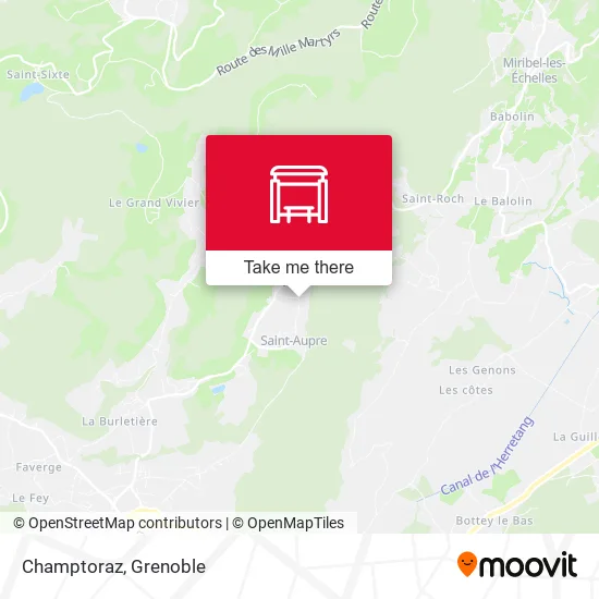 Champtoraz map