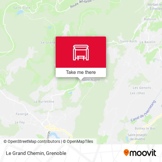Le Grand Chemin map