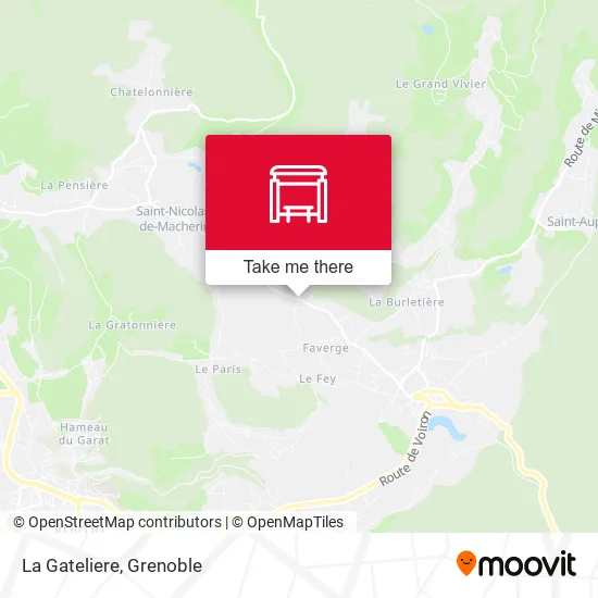 La Gateliere map