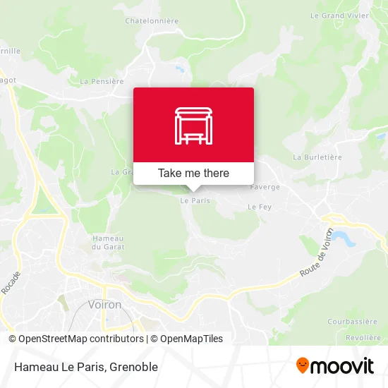 Hameau Le Paris map