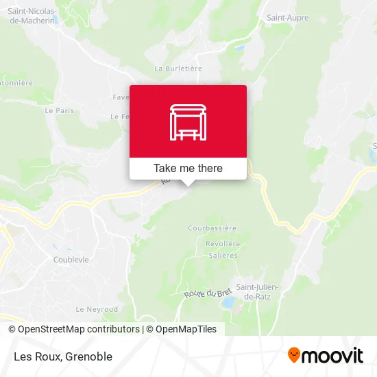Les Roux map