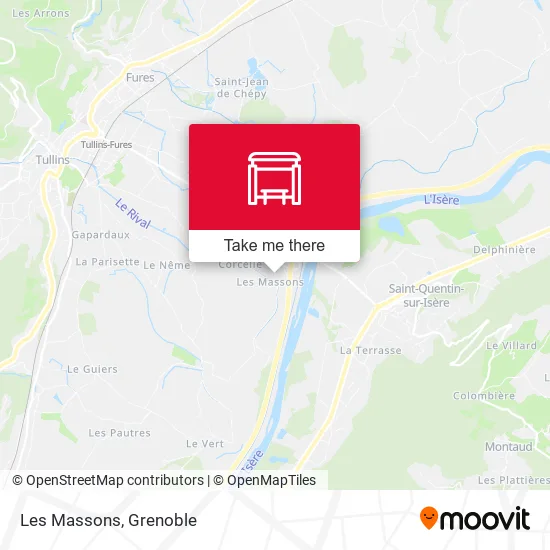 Les Massons map