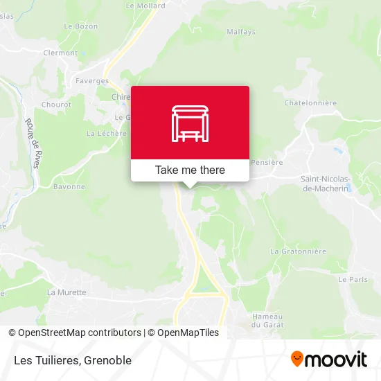 Les Tuilieres map