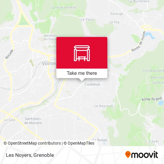 Les Noyers map