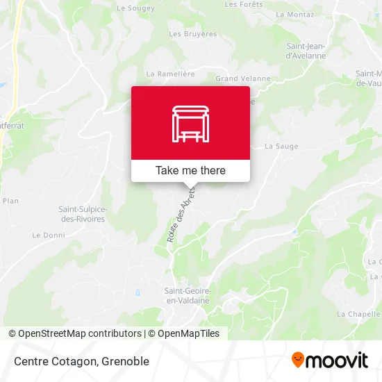 Centre Cotagon map