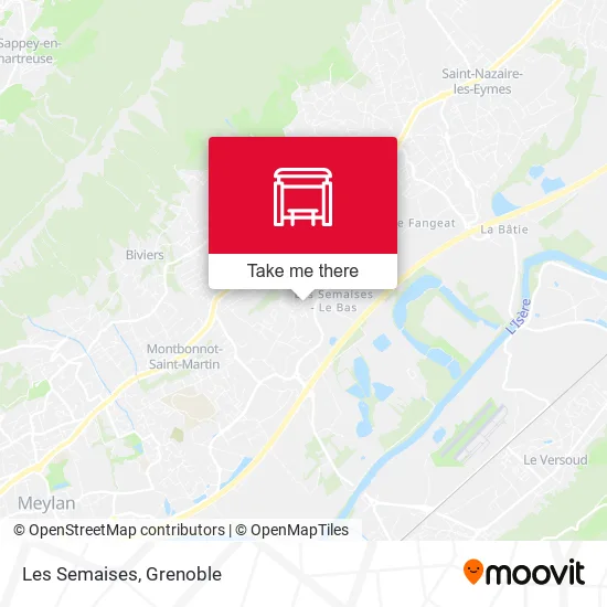 Les Semaises map