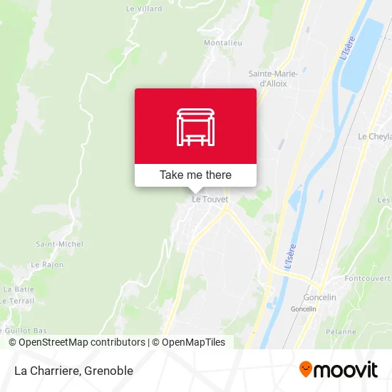 La Charriere map