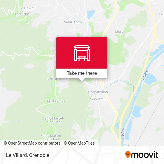 Le Villard map