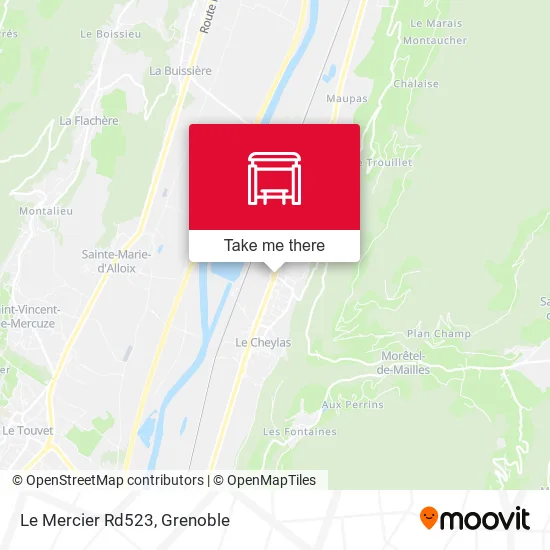 Le Mercier Rd523 map