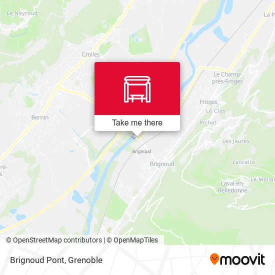 Brignoud Pont map