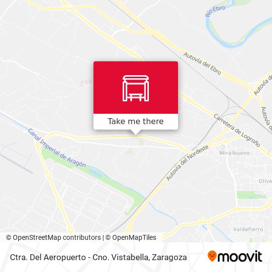 Ctra. Del Aeropuerto - Cno. Vistabella map