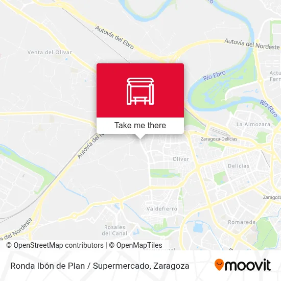 Ronda Ibón de Plan / Supermercado map