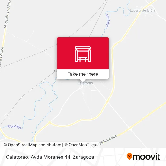 Calatorao. Avda Moranes 44 map
