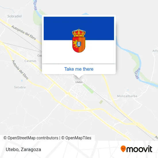 Utebo map