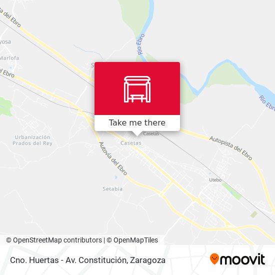 Cno. Huertas - Av. Constitución map