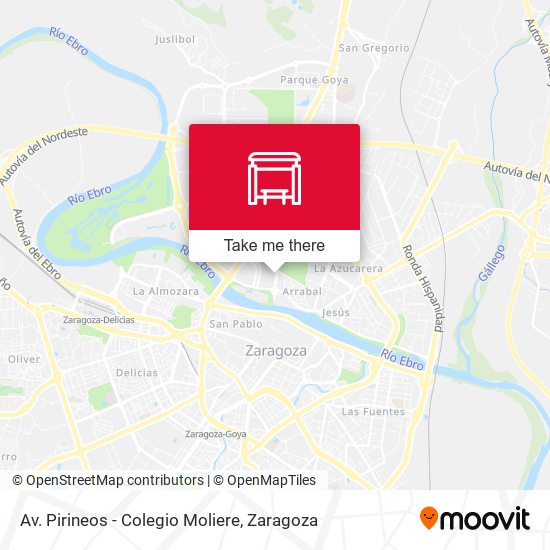 Av. Pirineos - Colegio Moliere map