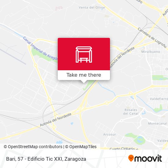 Bari, 57 - Edificio Tic XXI map