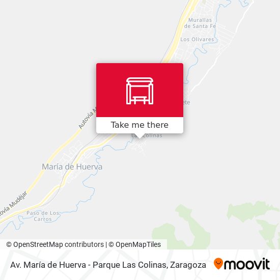 Av. María de Huerva - Parque Las Colinas map