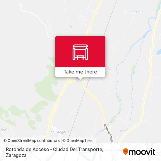 Rotonda de Acceso - Ciudad Del Transporte map