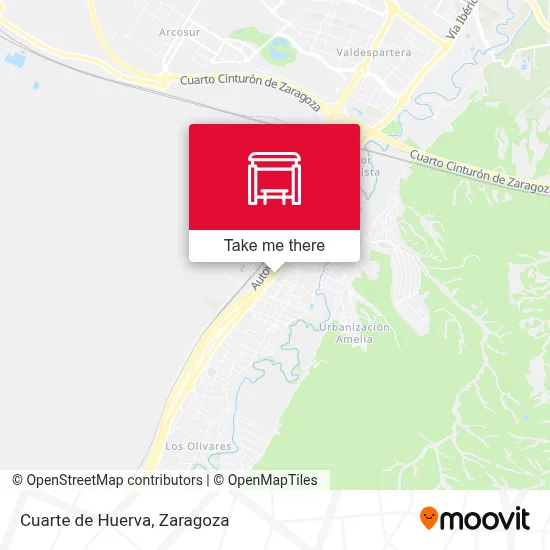 Cuarte de Huerva map