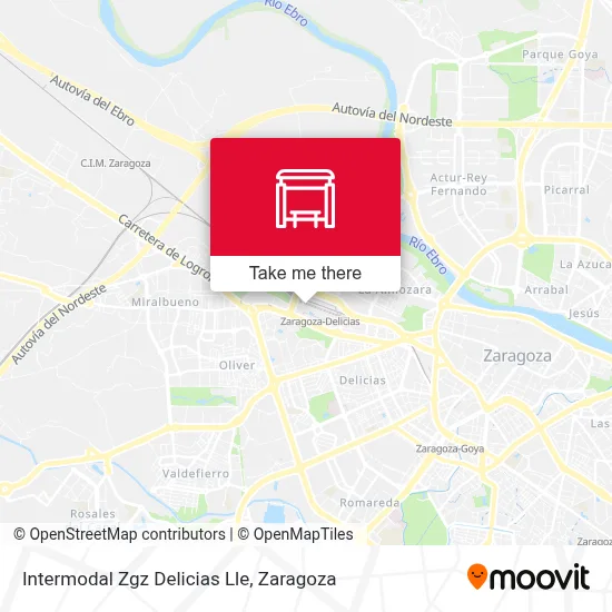 Intermodal Zgz Delicias Lle map