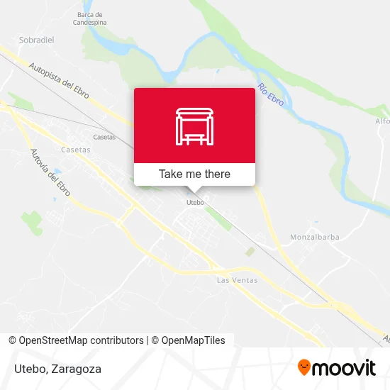 Utebo map