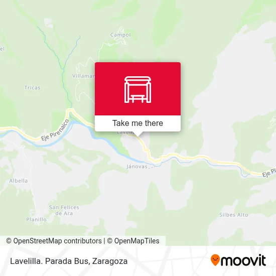 Lavelilla. Parada Bus map