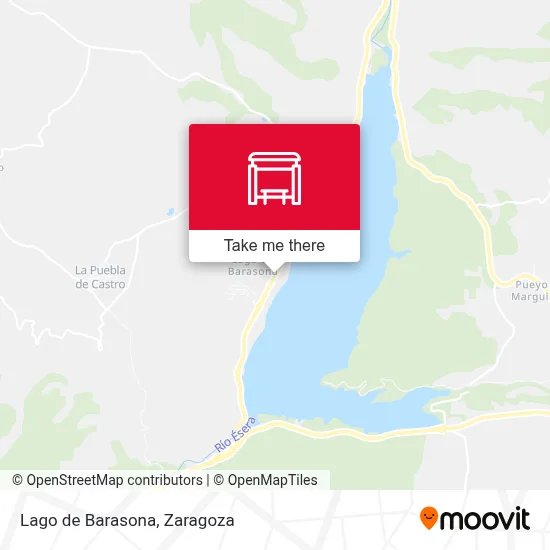 Lago de Barasona map