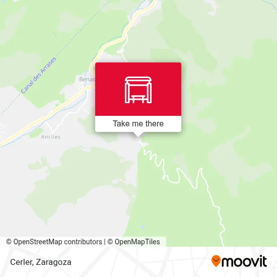mapa Cerler