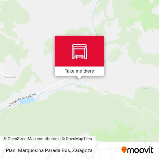 Plan. Marquesina Parada Bus map
