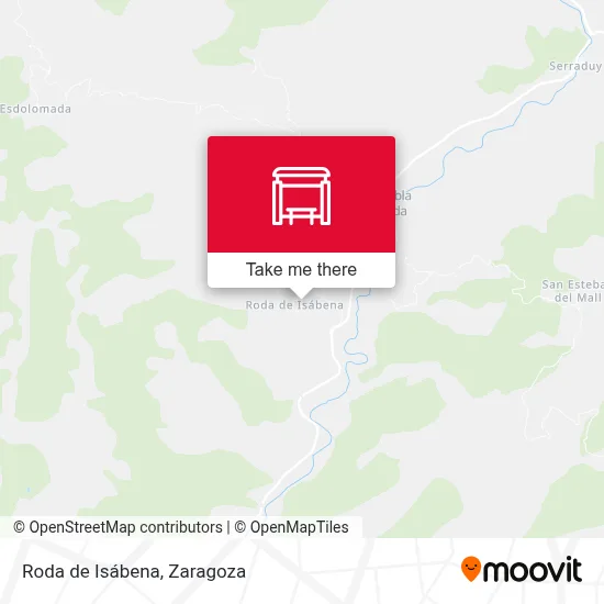 mapa Roda de Isábena