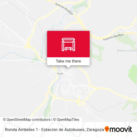 Ronda Ambeles 1 - Estación de Autobuses map